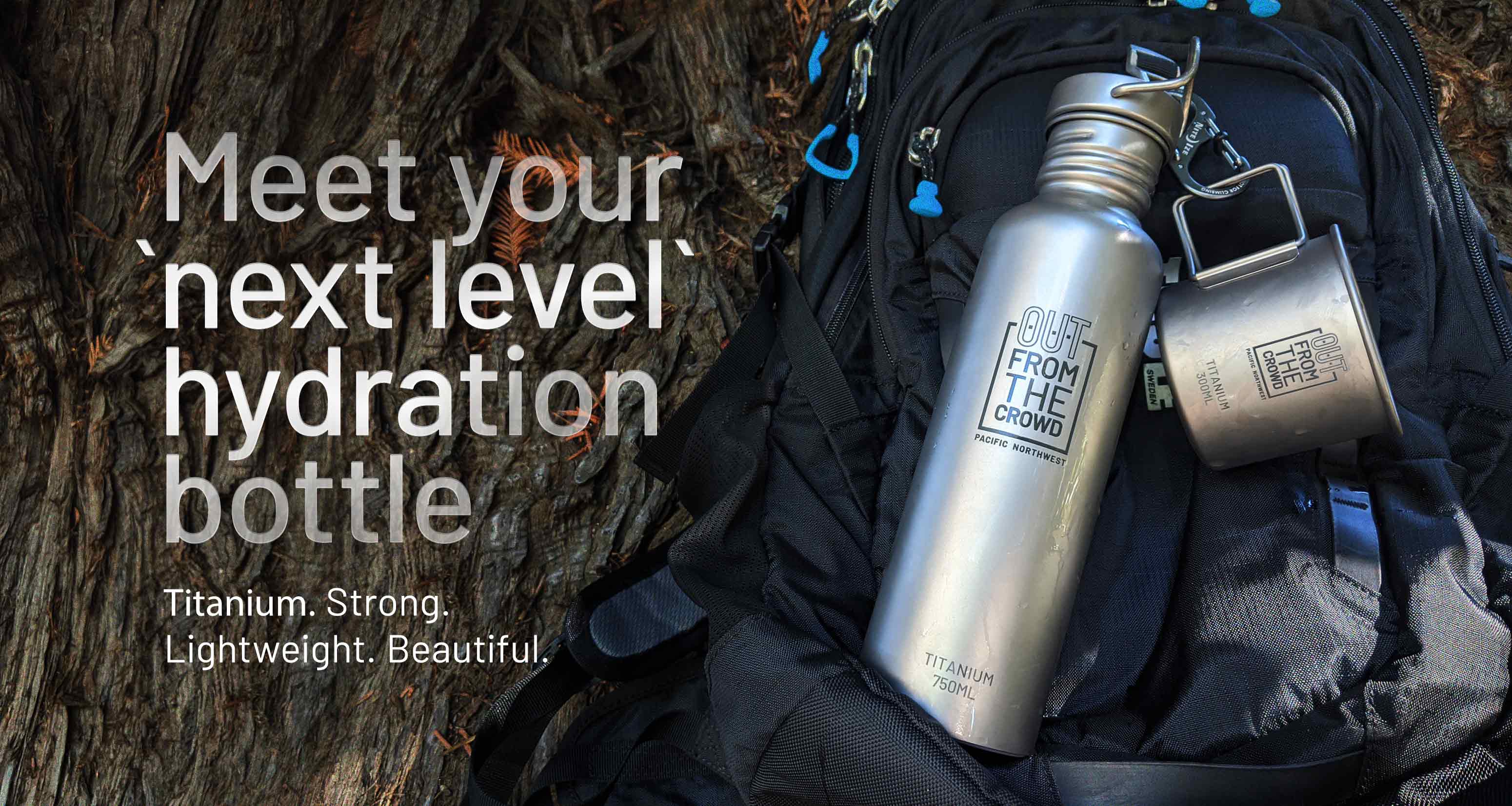 Titanium lightweight bottle